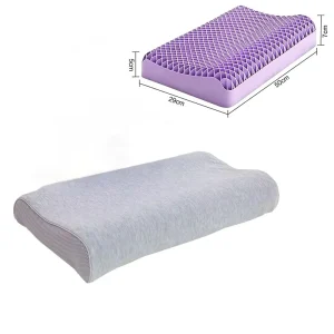 OEM Customizable Purple TPE Pillow Direct Manufacturer Factory Cross Border Travel Airplane Camping Cool Pillow