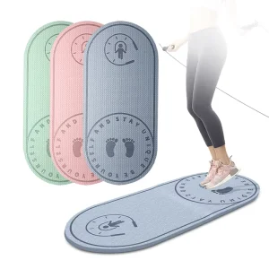 OEM Customize High Quality Non slip Foldable Multi functional Fitness Exercise TPE Yoga Mat Jump Rope Skipping Mat 6mm
