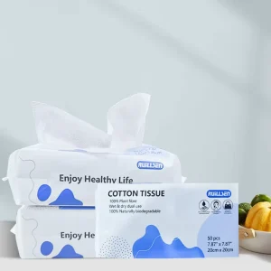 OEM Customized Disposable Dry Face Soft Cotton Tissues for Household Use Comfortable Cotton Cleaning Wipes
