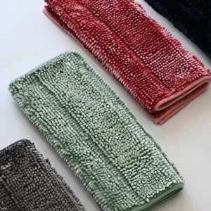 OEM Design Chenille Bath Mat Absorbent Eco Friendly Non-slip Floor Mat Door Washable Area Rugs