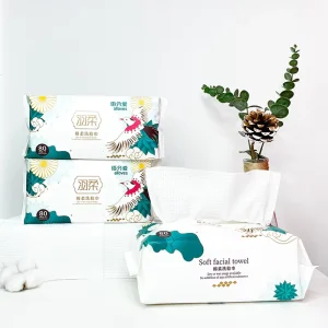 OEM Disposable Cotton Tissue Face Bath Towels for Non woven Kitchen Facial Hair Cleaning for Makeup Remover Facial Tissues