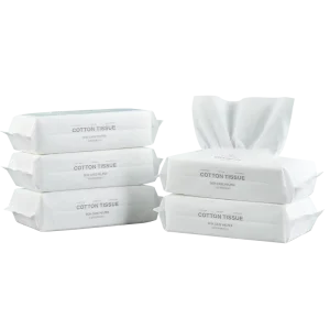 OEM Disposable Face Tissues Pearl Weave Facial Cleansing Towels Extra Thick Dry and Wet Use for Sensitive Skin