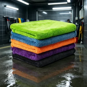 OEM Dual Sided Microfiber Twist Towel Ultra Absorbent Car Auto Detailing Drying Cloth Reusable for Auto Detailing Car Wash
