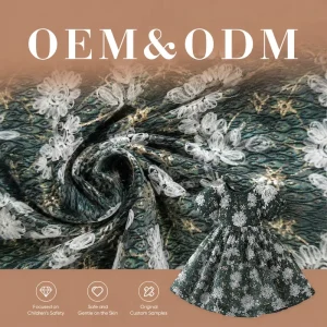 OEM Factory 3D Rose Cord Embroidery Lace Fabric With Star Sequins for Ladies Evening Party Dress