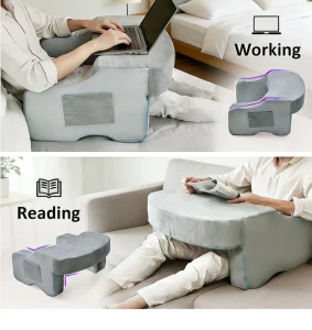 OEM Factory Extra Large High Quality Memory Foam Adjustable Working Reading Gaming Laptop Lap Desk Arm Rest Pillow