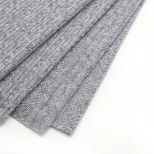 OEM Factory NTR Jacquard Knit Fabric 48.7% Rayon 29.3% Polyester 19.5% Nylon 2.5% Spandex Dyed Rib Fabric for Sweater Garment