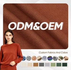 OEM Factory Sales 260gsm Knitted Terry Fabric Breathable Dyed Polyester65% Cotton35% 61″ For Women Sportswear&Sweatwear Pants
