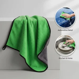 OEM High Density Microfiber Towel Scratch Free Auto Detailing Car Washing Cloth Kitchen Surface Cleaning Rag