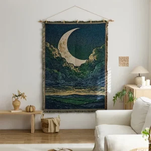 OEM High Quality Throw Blanket Sofa Blanket Wall Art Tapestry Quiet Luxury Textured Knit Couch Cover