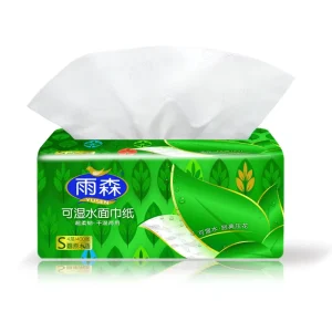 OEM High Quality Tissue Paper Soft Pack 3 Ply Wood Pulp Facial Tissue Paper