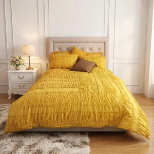 OEM King Size Comforter Set 4 Piece Includes 1 Duvet Cover 4 Pillowcases 100% Cotton Eco-Friendly All-Season Customize