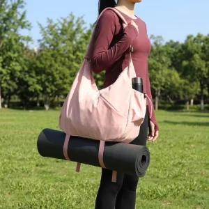 OEM Large Capacity Unisex Gym Bag Sports Duffel with Hidden Yoga Mat Holder Waterproof Workout & Wet Pocket