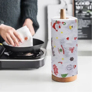 OEM Luxury Custom Paper Towels 2 Ply Kitchen Paper Printed Kitchen Paper Towel for Christmas