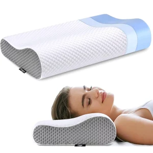 OEM Memory Foam Bed Pillow Ergonomic Cervical Contour Neck Support Orthopedic Pillow for Side Back Stomach Sleepers