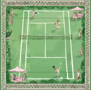 OEM Modern Hand Painted Noise Reducing Non Slip Soundproof Polyester Mahjong Table Mat Game Desk Custom Table Pad