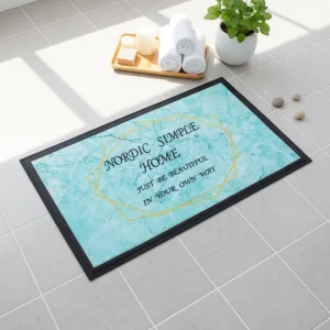 OEM Nylon Printed Surface Customized Rubber Logo Door Floor Mat