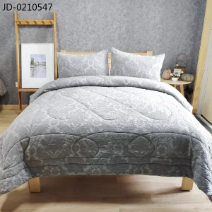OEM ODM All-Season 100% Cotton Jacquard Stonewashed Bedding Cover Quilted Bedspread Bedding Set 140×200