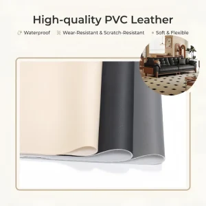 OEM ODM Available Easy to Clean Aging Resistant PVC Leather Sofa Material for Furniture