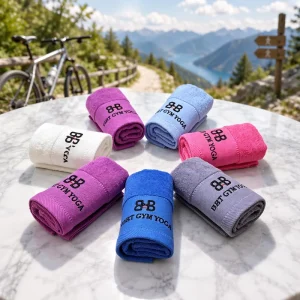 OEM ODM Bulk Factory Custom Print 100% Pure Cotton Fitness Towel Multi Color Yoga Running Custom Size Logo Cotton Towel