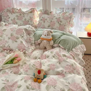 OEM ODM Cotton Bedding Set for Home Hotel Soft Smooth King Size Duvet Cover Bed Sheet Pillowcases