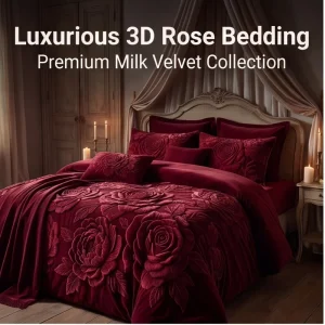 OEM ODM Custom 3D Stereoscopic Floral Velvet Comforter Cover Set Soft Warm Flannel Fleece Bedding Set OEKO TEX Certified