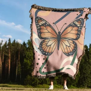 OEM ODM Custom Woven Blanket Manufacturer High Quality Jacquard Pattern