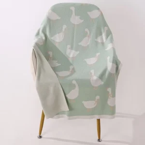 OEM ODM Customization 30*40 Annual Contract Anti Pilling DTC KOL Knit Throw Blanket for All Season