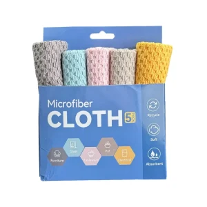 OEM ODM Customized Logo Jacquard Coffee Bean Cleaning Cloth Custom Microfiber Coffee Beans Pattern Towel for Cleaning