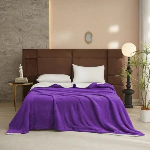 OEM ODM Factory Direct Thickened Sherpa Flannel Anti Bacteria Knitted Throw Bed Blanket Super Soft 100% Polyester Fleece Four