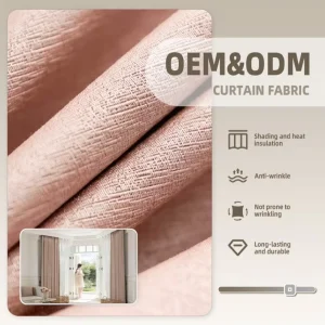 OEM ODM Factory High Quality Blackout Curtain Fabric Roll Eco friendly Customizable for Home School Hospital Office