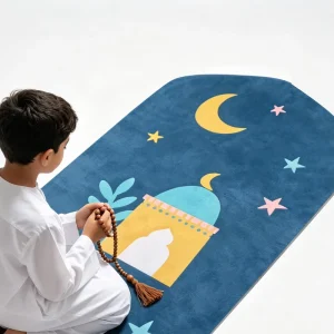 OEM ODM Islamic Prayer Rug Custom Design Kids Muslim Mat Thick Non-Slip Colorful Premium Quality Gift