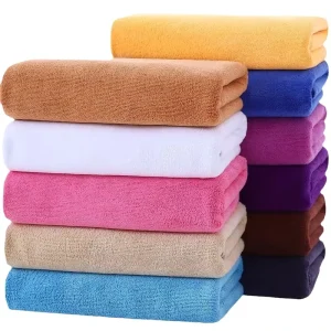OEM ODM Luxury400-420gsm Custom Size and Logo Super Soft Quick-drying Non-fading Microfiber Towel for Hair and Beauty Salon
