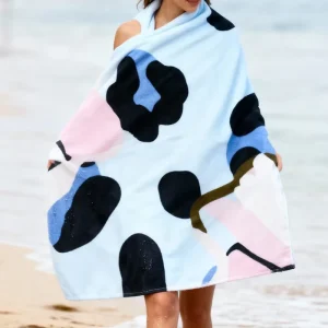 OEM ODM Personalized Thick Microfiber Super Absorbent Soft Beach Towels Swimming Pool Towel Dry Beach Towel