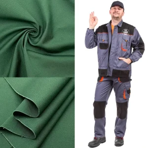 OEM ODM Ripstop Woven Polyester Cotton Twill Fabric 235GSM Anti Static Industrial Automotive Workwear Fabric for Shirts
