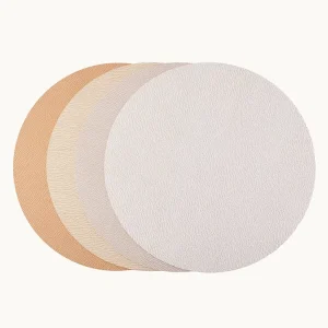 OEM ODM Round PU Placemat Factory Direct Waterproof Double Sided Place Mats for Cafe Bulk Orders