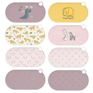 OEM ODM Waterproof Place Mat Baby Round Eco Friendly Silicone Reusable Sublimation Place Mats