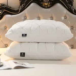 OEM Professional Factory Approved Selected Size Queen king Standard Goose Down Feather Pillow for Global Luxury Hotel