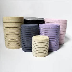 OEM Soft Breathable Elastic Webbing for Medical Waistband High Elasticity Crochet Knitted Sewing Elastic Band Webbing