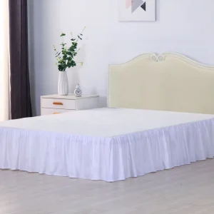 OEM Soft Elastic Bed Skirt Ruffle Fit Wrap Around Twin Full Queen King All Size Bed Skirt