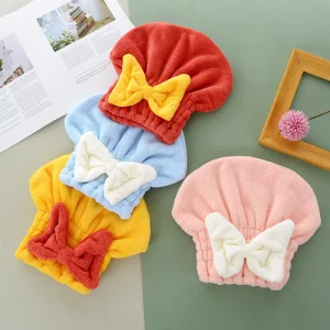 OEM Soft Microfiber Hair Drying Caps Microfiber Turban Hat Quick Dry Bath Cap for Women’s Wet Hair Drying Shower Cap