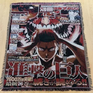 OEM Tapestry Manufacturer Home Decoration Anime Woven One Piece Anime Tapestry Blanket Custom