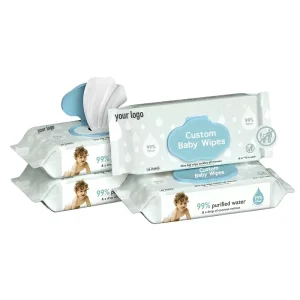 OEM Toddler Cleansing Wipe Gentle Safe Infant Wet Tissues Hypoallergenic Soft Disposable Skin Care Baby Wipes for Daily Cleaning