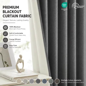 OEM&ODM 100% Polyester Light Blocking Sleep Compliant Individuals Insulated Window Valances Modern Style Blackout Curtains