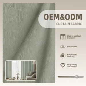 OEM&ODM 1100g 280cm Flexible Smooth Blackout Poly for RV Mobile Home Cabin Window Shading Curtain Fabric