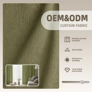 OEM&ODM 1100g 280cm Moisture Resistant Smooth Blackout Poly for Balcony Sunshade Bathroom Window Curtain