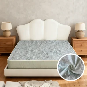 OEM&ODM Factory Mattress Fabric with Temperature Change Function 100% Polyester Organic Breathable Fabric