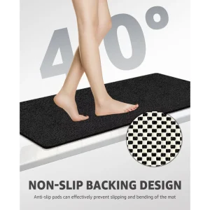 OTHWAY Bath Tub and Shower Mats Non Slip Soft PVC Bath Mat Machine Washable Bathtub Shower Mat with Drain Holes and Suction Cups