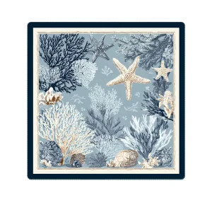 Ocean Beach Mahjong Mat American Modern Foldable Eco Friendly Mahjong Mat Seaside Home Party Friends Gathering