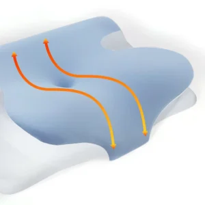 Odorless Contour Memory Foam Pillows Ergonomic Orthopedic Bed Pillows for Sleeping Support Side Back Stomach Sleeper