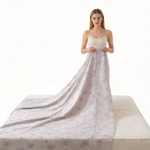 Oeko Tex 100 Certified Eco Friendly Florals Pattern 100% Polyester Medium Weight Knitted Jacquard Fabric for Mattress